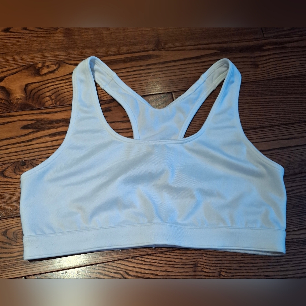 Warner's White XL Sports Bra